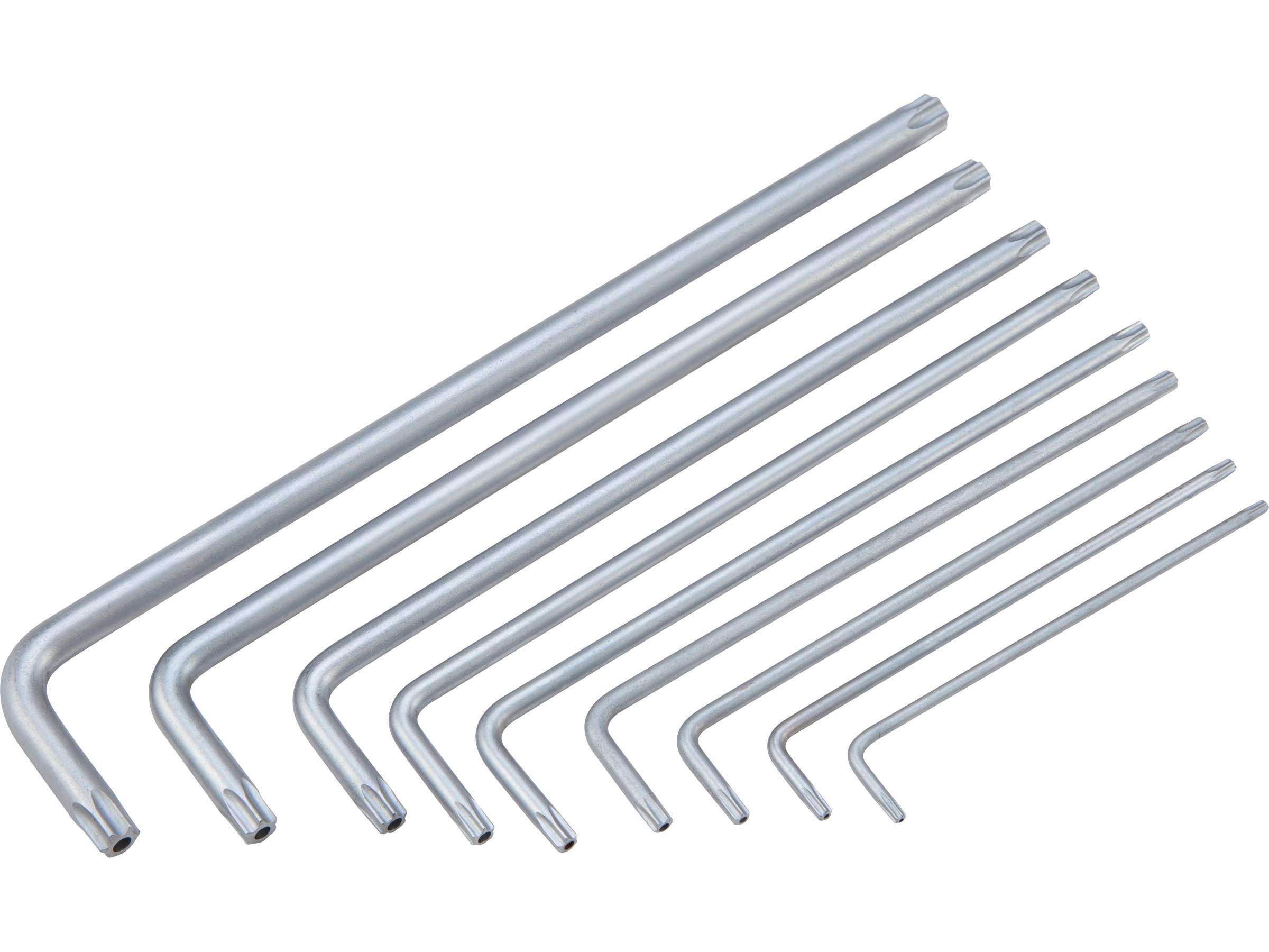 Am-Tech Extra Long Offset Torx Schlüssel Set – 9 Stück, Mit Halter, Größen T10 Bis T50
