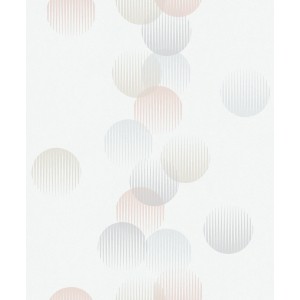 Marburg Vliestapete Ivy Nov Punkte Weiß-Rosa FSC®