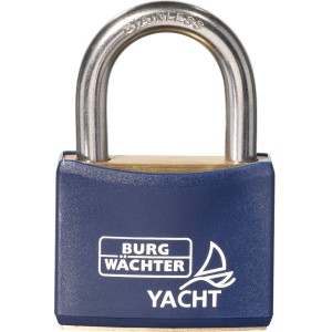 Burg Wächter Vorhangschloss Yacht 460 NI 20, blau, seewasserfest und rostfrei.