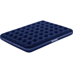 Dunkelblaue Bestway Luftmatratze Queen Size (203x152x22 cm) für Camping und Zuhause.