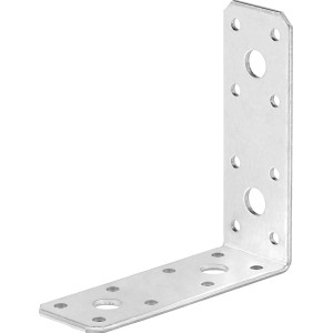 Verzinkter Winkelverbinder 90x90x40 mm für Holzkonstruktionen.