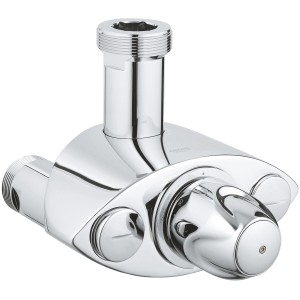 Grohe Grohtherm XL Thermostat-Brausebatterie, Chrom, für hohe Durchflussmengen.