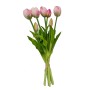 Boltze Dekostrauß Tulip in Pink, 40cm hoch. Kunstpflanzen für Ihr Zuhause.
