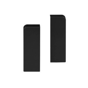 Endkappen für Sockelleiste 16 mm x 58 mm Schwarz 2 Stück