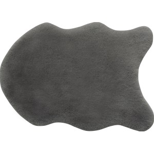 Kunstfell-Teppich 60 cm x 90 cm Anthrazit