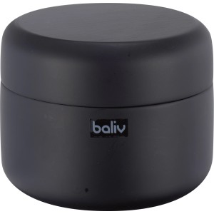 Schwarze baliv Kosmetikdose aus Polyresin für Bad-Accessoires und Beauty-Aufbewahrung.