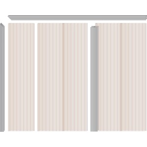 PVC Hohlkammerpaneele in Bronze, 200x20 cm, für Wandverkleidung & Windschutz.