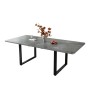 okwish Esstisch Ausziehbar für 6-10 Personen mit Metallbeine 220 x 80 cm Grau_9