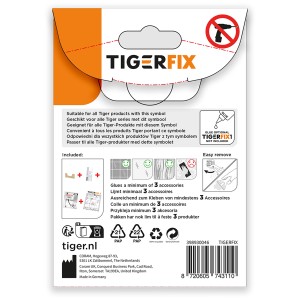 TigerFix Klebesystem für Tiger Ausstattungsserien zur einfachen Montage ohne Bohren.
