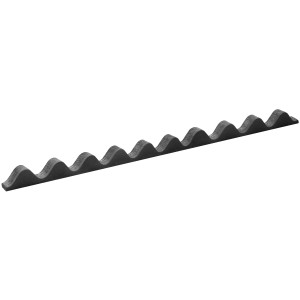 Onduline Zahnleiste, 100 cm, schwarz, für Bitumenwellplatten, zum Abdichten von Dach und Wand.