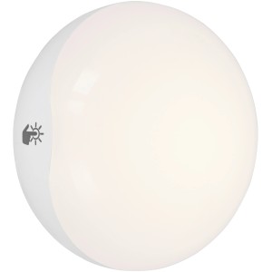 Weiße Briloner LED-Nachtleuchte Puki Mobil mit Touchschalter, batteriebetrieben.