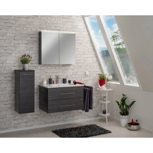 Fackelmann Bad-Hängeschrank B.Perfekt Dark Oak, 30,5 cm, im Badezimmer
