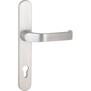 Halbgarnitur Langschild für Kunststofftüren, Innenseite, Weiß.