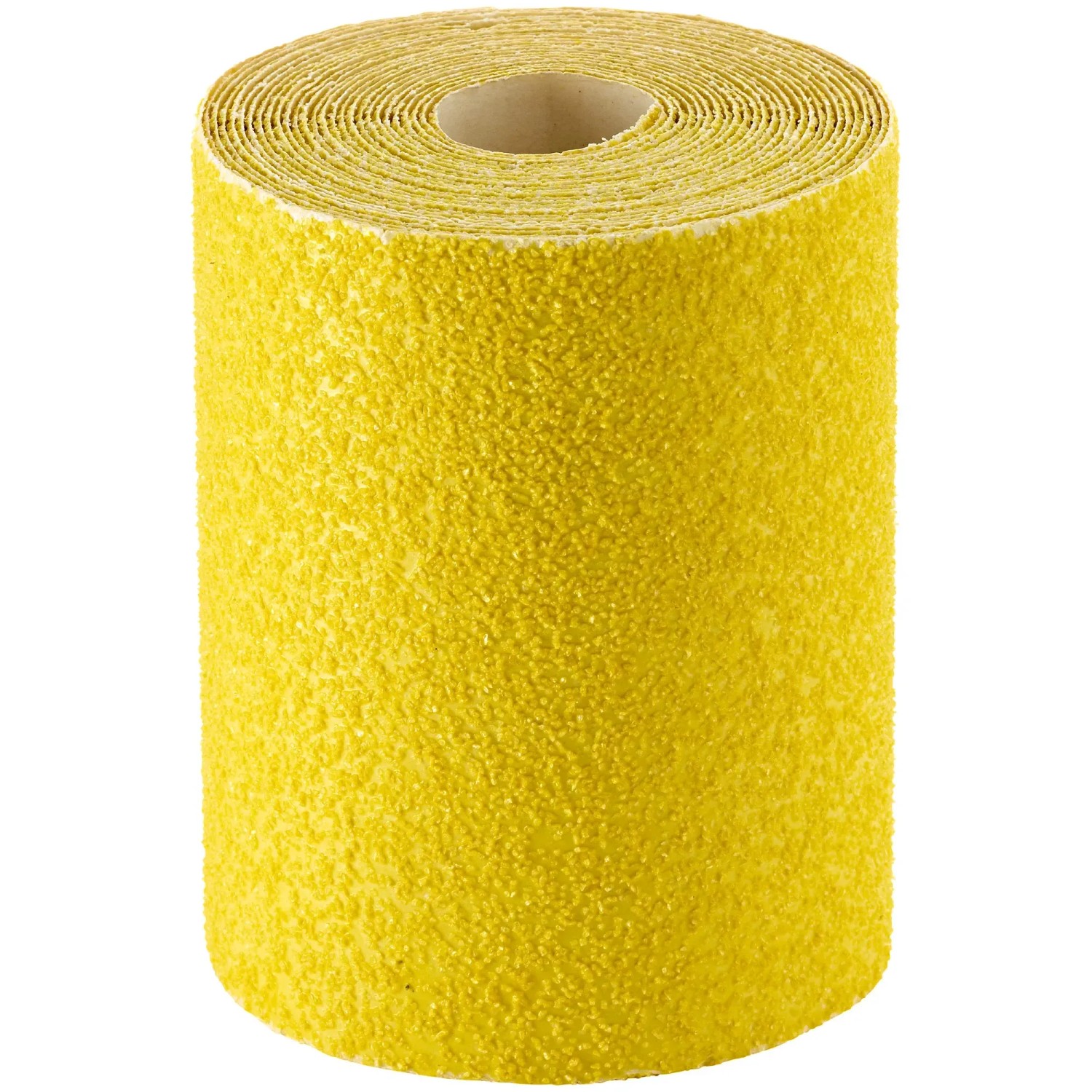 Gelbe LUX Schleifrolle, 115 mm x 5 m, K40 Körnung, für Holzbearbeitung.