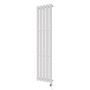Weißer, elektrischer Handtuchwärmer Azur Stacy, 160x37,2 cm, 700 W, Typ 6.1 für das Badezimmer.