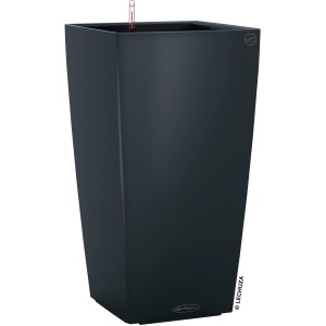 Lechuza Cubico Color 30 Pflanzsäule in Schiefergrau, 30x30 cm, mit Bewässerungssystem.