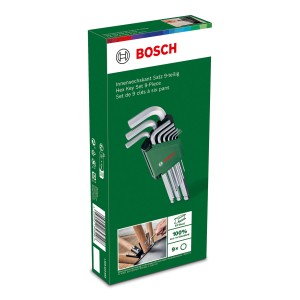 Bosch Innensechskant-Satz DIY 9-teilig