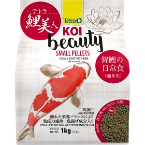 Tetra Koi Beauty Small, 4 l Packung Teichfutter für kleine Koikarpfen.