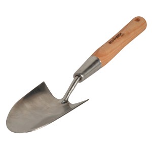 Sonneck Blumenkelle Natura für Hochbeete, mit Eschengriff. Gartenhandgerät für Pflanzarbeiten.