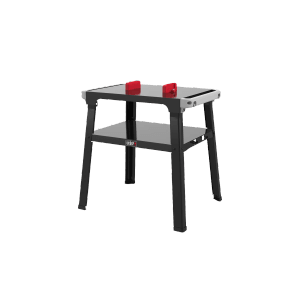 Weber Stand für Lumin Elektrogrill, schwarz, mit Ablagefläche für Grillzubehör.