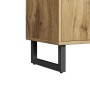 okwish Garderoben Set mit PolsterPaneelen Schuhschrank Flur 110x38x186cm Natur_7