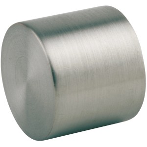 Mydeco Endstück Cap, Edelstahl-Optik, für 2 cm Gardinenstangen.