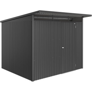 Biohort Metall-Gerätehaus AvantGarde ECO Gr. A6 dunkelgrau-metallic Standardtür