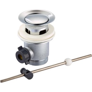 Verchromte Excentergarnitur (Ø 61 mm) für Waschtisch-Ablauf im Bad & WC.