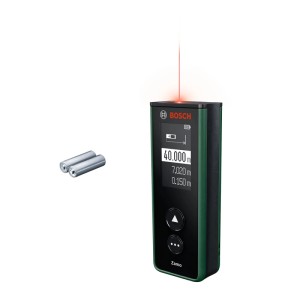 Bosch Laser-Entfernungsmesser Zamo Reichweite 40 m Akkus mit USB-C-Anschluss