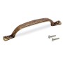 Emuca Lot von 20 Möbelgriffe Alberic L77 mm 64 mm Achsenabstand Zamak Schwarz_2