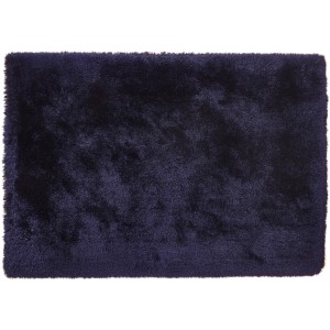 Blauer Kayoom Hochflorteppich Cosy 410, 80x150 cm. Weicher, handgemachter Teppich für Wohnräume.
