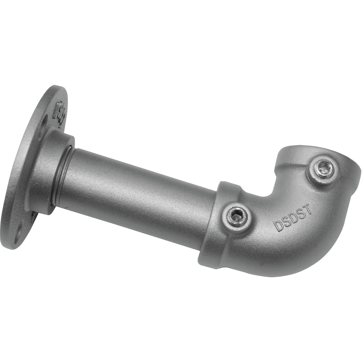 Gardinia Eckstück Industrial Home, Ø 25 mm, silberfarben, für Stilgarnituren.