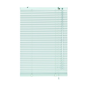 Weiße Gardinia Aluminium Jalousie, 100x130 cm, für Fenster, Sonnenschutz.