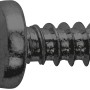 Linsenkopf Universalschraube, 3,5x9,5mm, PH-Antrieb, schwarz verzinkt, 40 Stück