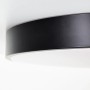 Smarte Deckenleuchte Vadin, schwarz-weiße LED Lampe mit Fernbedienung, Ø 49 cm.
