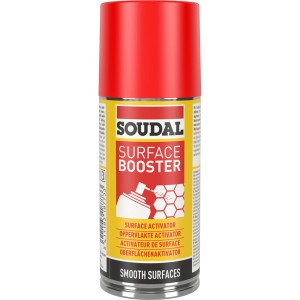 Soudal Surface Booster 150ml Sprühflasche zur Haftungsverbesserung von Kleb- und Dichtstoffen.