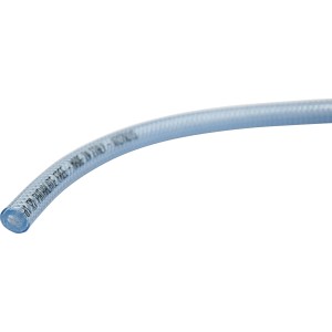 Transparenter Fitt Gewebeschlauch (Ø 6 mm) als Meterware für Gartenbewässerung.