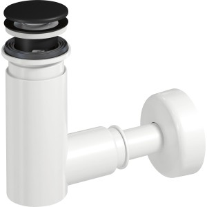 Prevex EasyClean Siphon Ø 40 mm / 32 mm mit Pop-Up-Ventil Schwarz