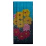 Conacord Türvorhang Flowers, 90x200 cm, Bambus mit Blumenmuster, ideal als Raumteiler.