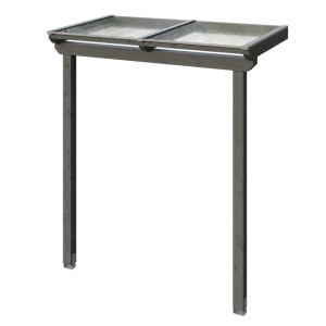 Skan Holz Vordach Anklam 1 Schiefergrau 220 cm x 124 cm