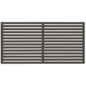 Plus Holz Vorgartenzaun Tokyo Nadelholz Umbragrau 180 cm x 90 cm