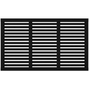 Plus Holz Sichtschutzzaun Harmoni Nadelholz Schwarz 180 cm x 107 cm