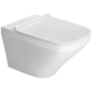 Duravit DuraStyle Wand-WC-Set, Tiefspüler, spülrandlos, weiß, mit WC-Sitz und Absenkautomatik.