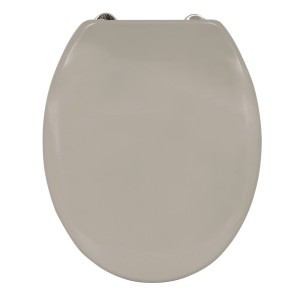 MSV WC-Sitz Thermodur in Taupe, mit Soft-Close und Edelstahlscharnieren.