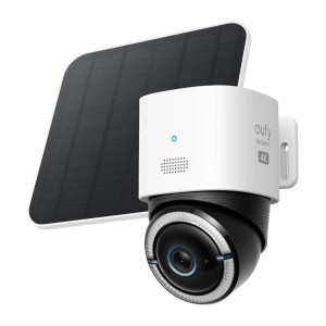 Eufy S330 4G LTE Überwachungskamera mit Solarpanel, 4K Auflösung für den Aussenbereich.