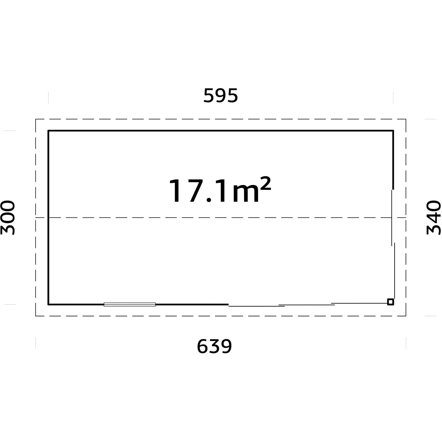 Palmako Gartenhaus Amanda Slide 595 x 300 cm Hellbraun FSC®_6
