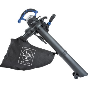 LUX Elektro-Laubsauger E-LS-3000/40 mit Fangsack, blau-schwarzer Laubbläser für den Garten.