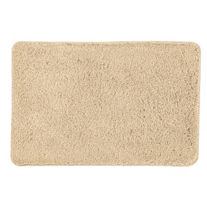 Kleine Wolke Badteppich Scott, 50x70 cm, Caramel. Weicher, rechteckiger Badteppich in Beige.