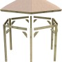 Karibu Pavillon Alicante, kesseldruckimprägniert, Holzbausatz mit Walmdach.