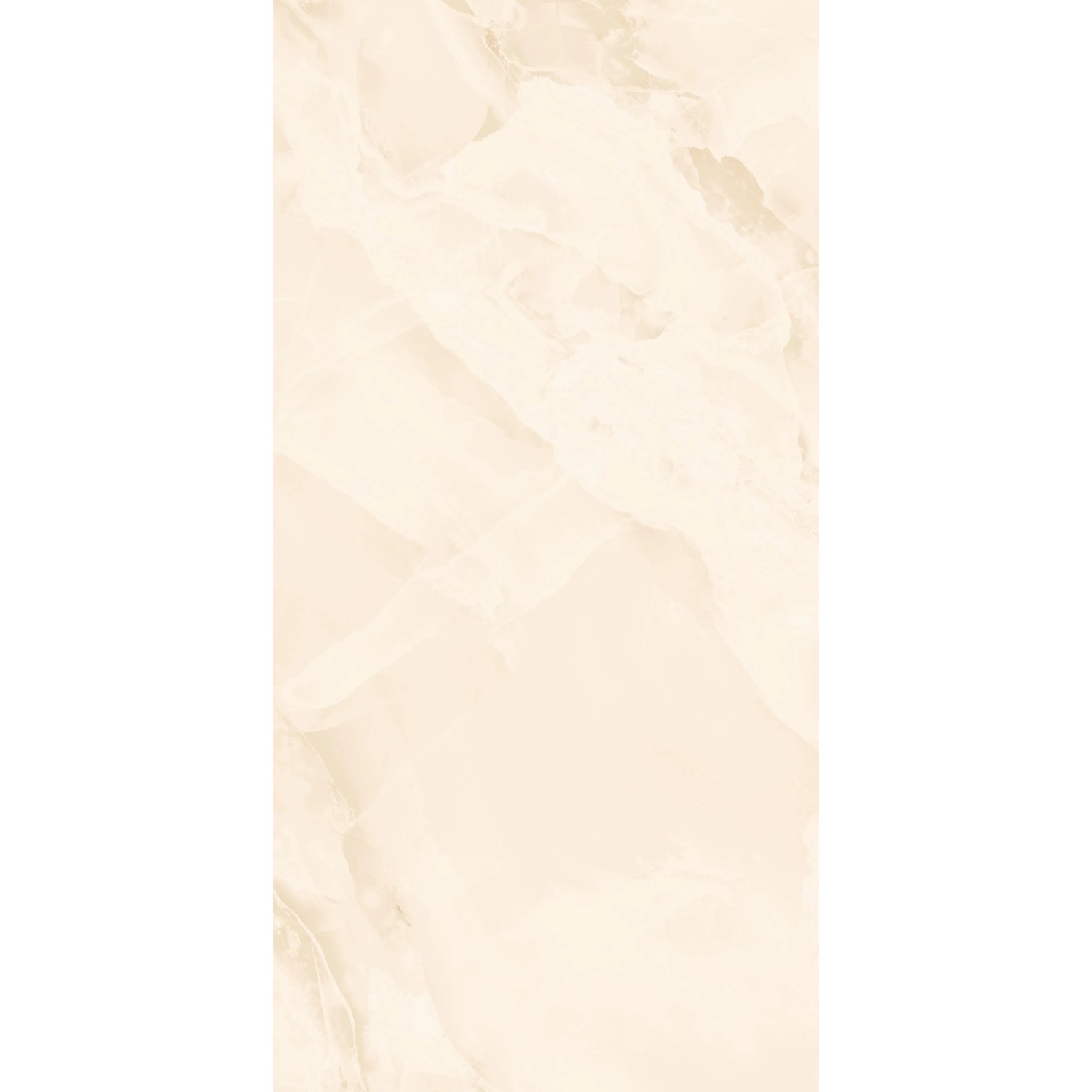 Beige Feinsteinzeug Bodenfliese Opus premium, glasiert & poliert, 60x120 cm, Naturstein-Optik.
